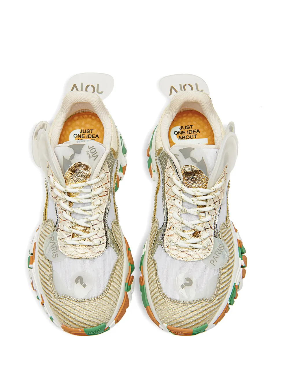 AMI Paris panelled sneakers Yellow
