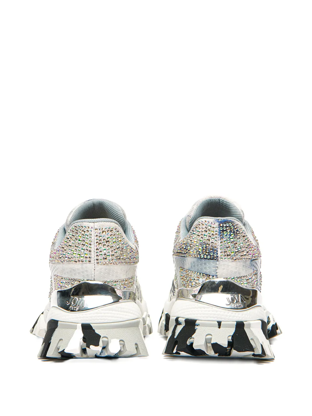 AMI Paris rhinestone-embellished sneakers Grey