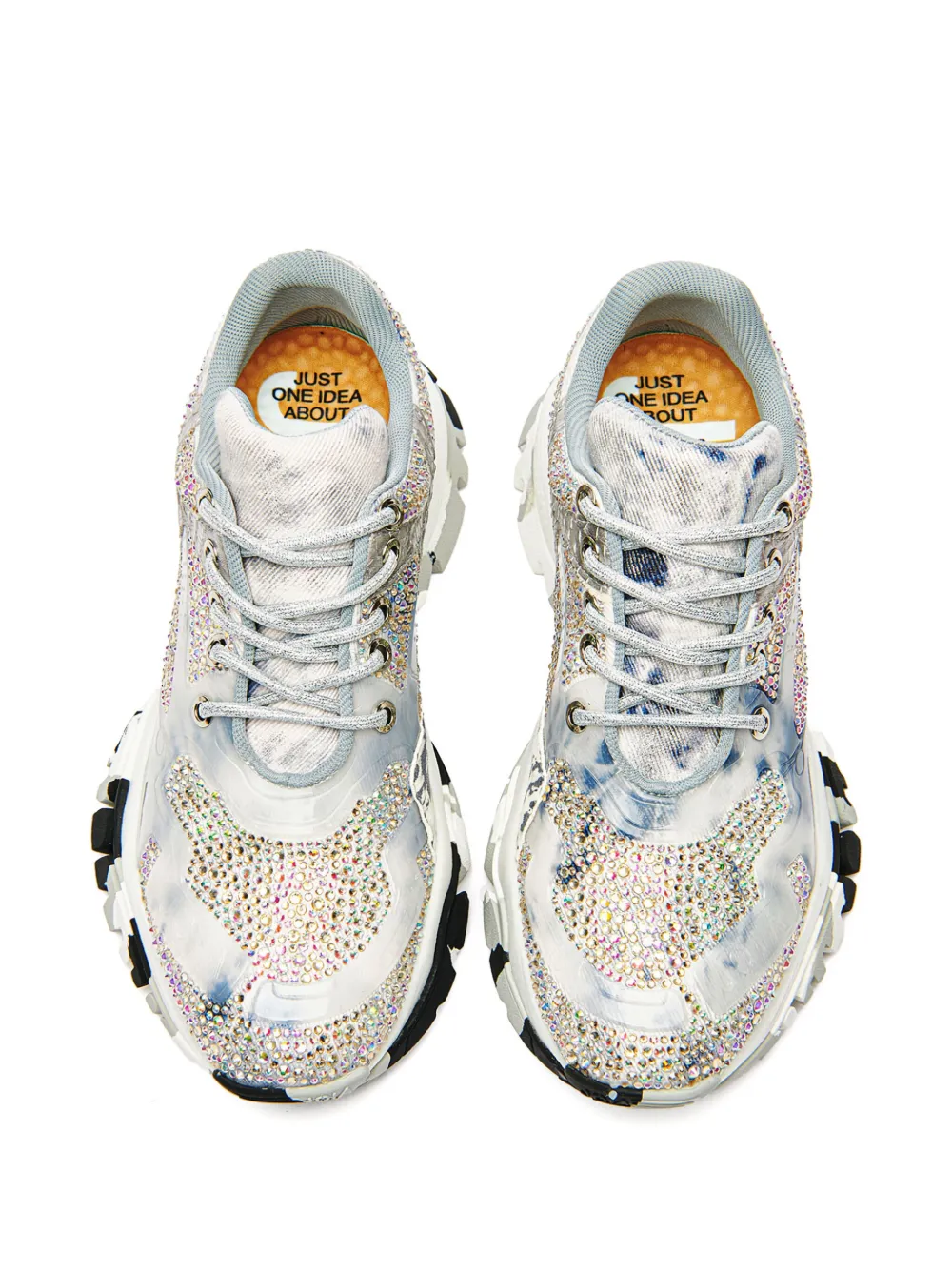 AMI Paris rhinestone-embellished sneakers Grey