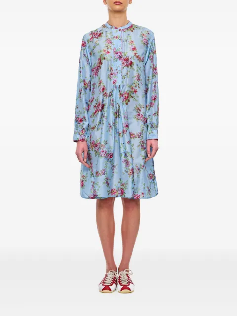 Pero floral-print long-sleeved dress