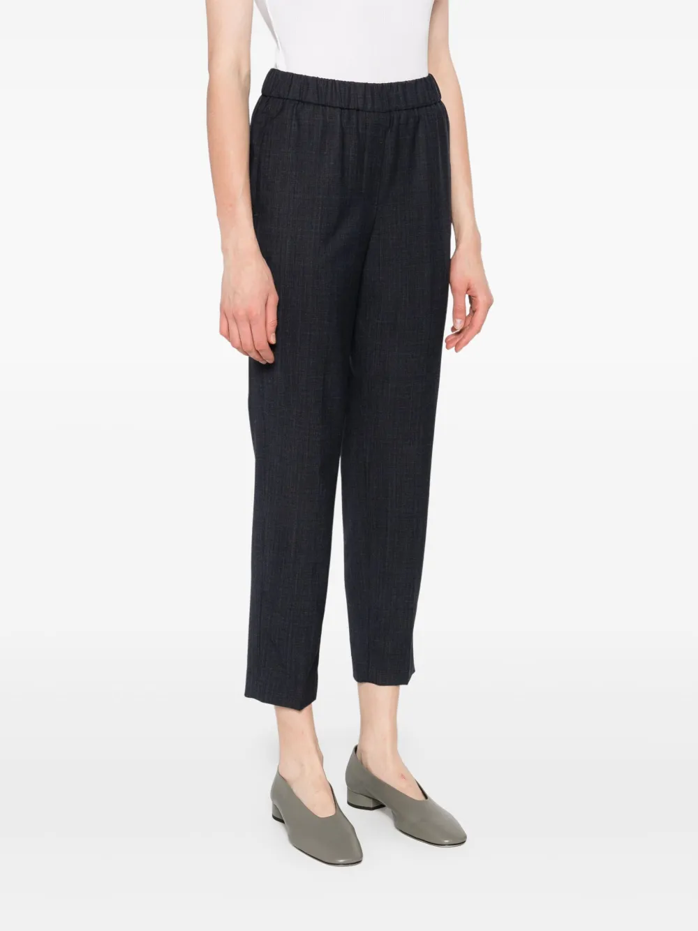 Peserico Broek met elastische taille Blauw