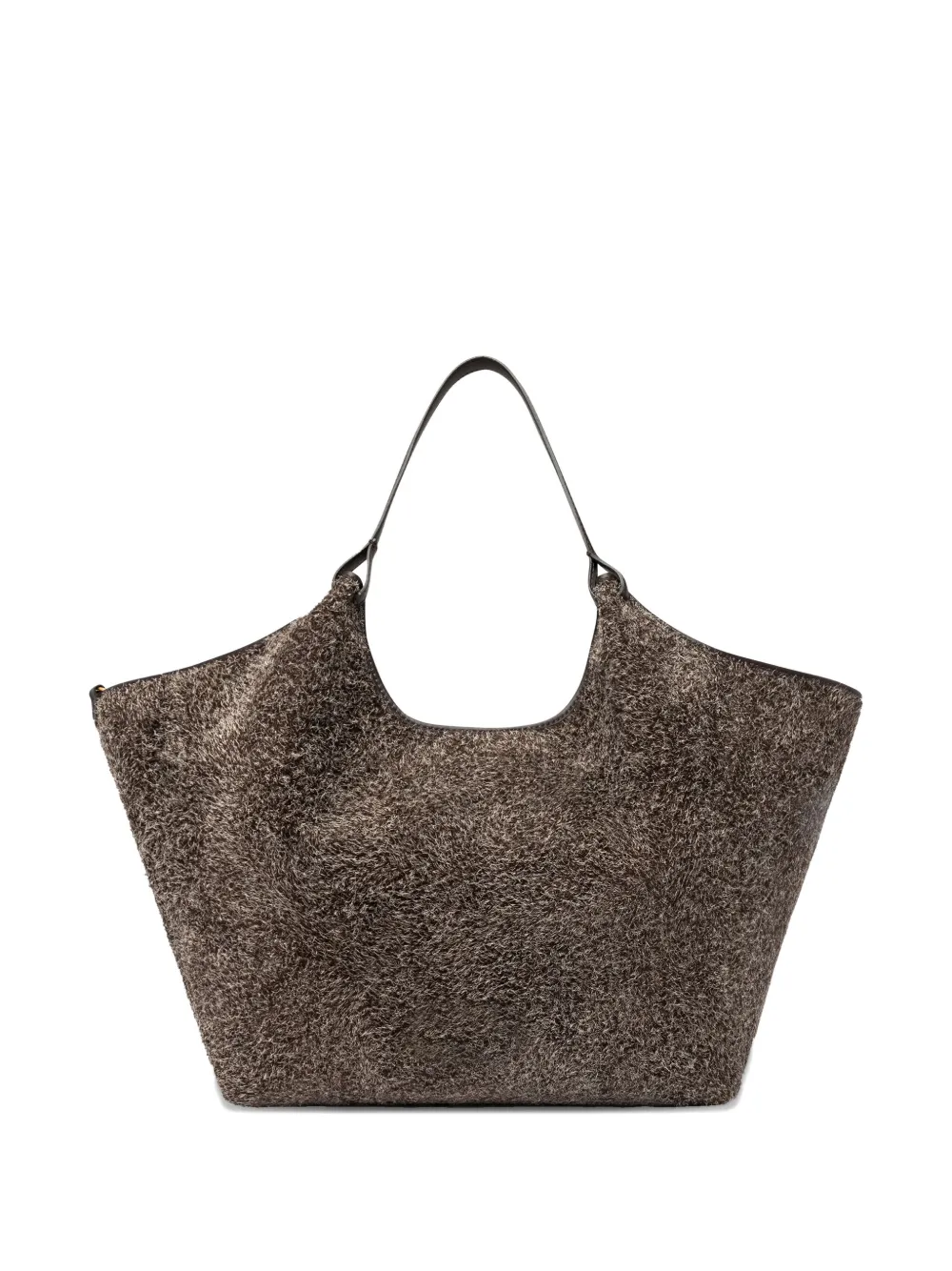 GIANNI CHIARINI Dua leren shopper Bruin