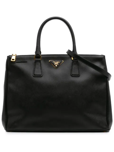 Prada Pre-Owned 2000-2024 Large Saffiano Lux Galleria Double Zip satchel