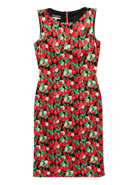Dolce & Gabbana Pre-Owned فستان بتصميم فراولة