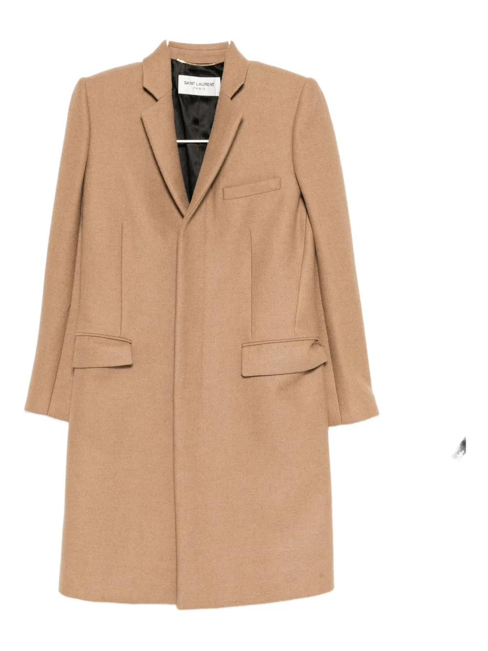 Saint Laurent Pre-Owned button fastening coat | Brown | Image 1