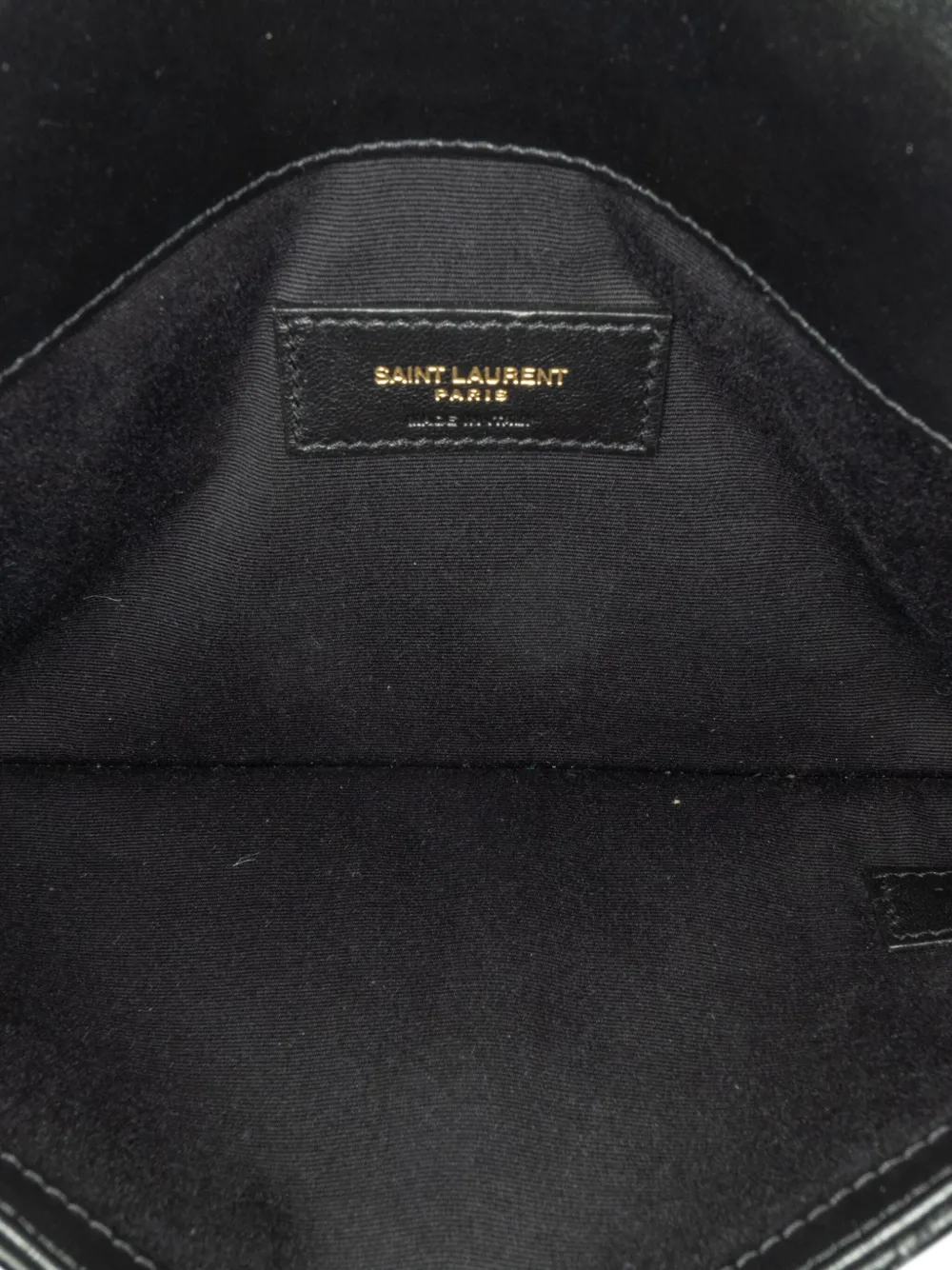 Pre-owned Saint Laurent 2019 Chevron Monogram Uptown Clutch Bag