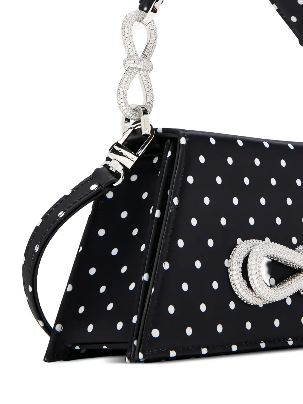MACH & MACH Medium Samantha shopper met stippen Zwart