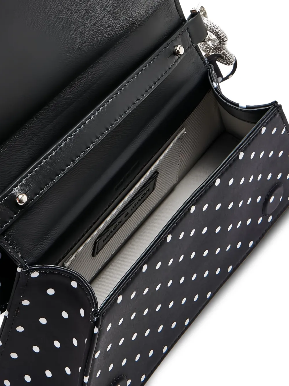 MACH & MACH Medium Samantha shopper met stippen Zwart