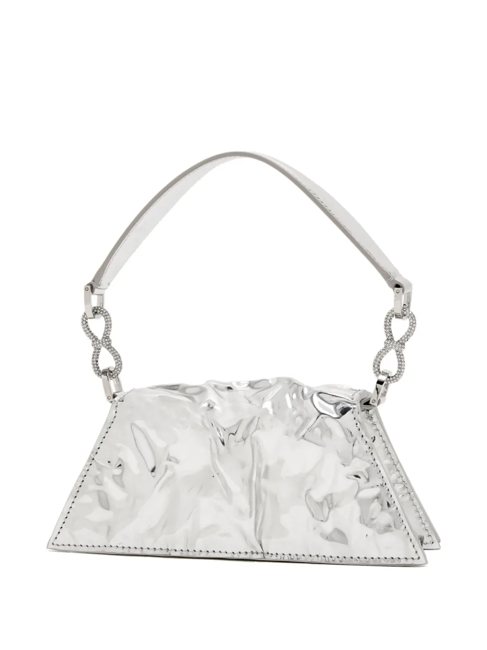 MACH & MACH small Double Bow Samantha tote bag - Zilver