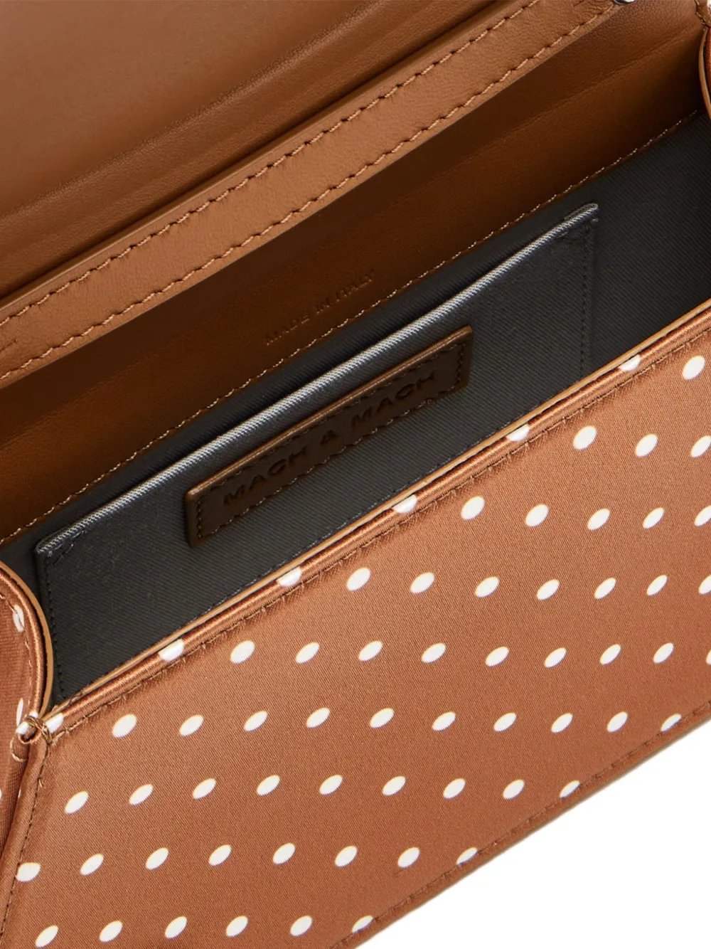 Mach&mach Samantha Crystal-embellished Satchel In Brown