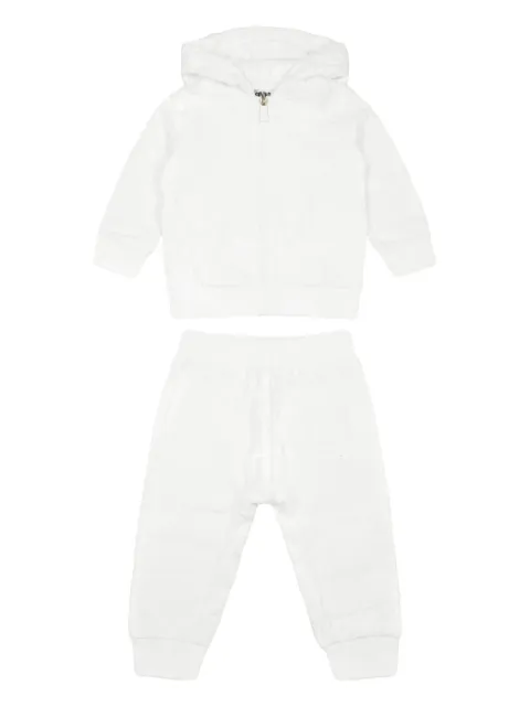 Moschino Kids quilted hooded tracksuit set