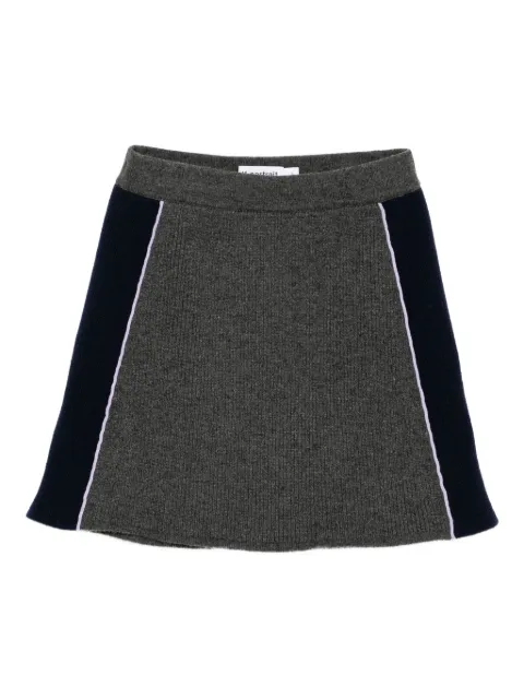 Self-Portrait ribbed knit mini skirt
