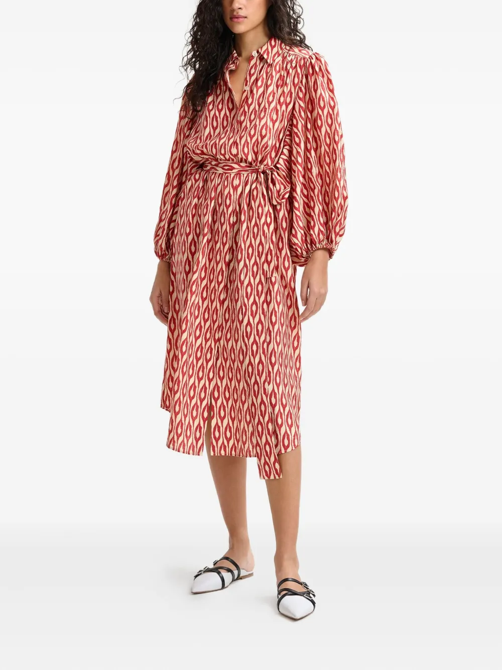 Essentiel Antwerp  Ihilton abstract-print belted dress | Day Dresses | Image 2