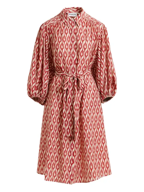 Essentiel Antwerp  Ihilton abstract-print belted dress