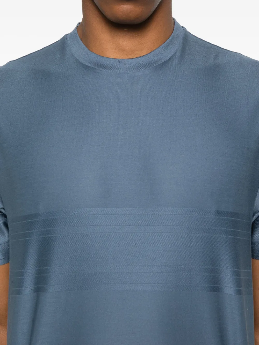 Canali Katoenen jersey T-shirt Blauw