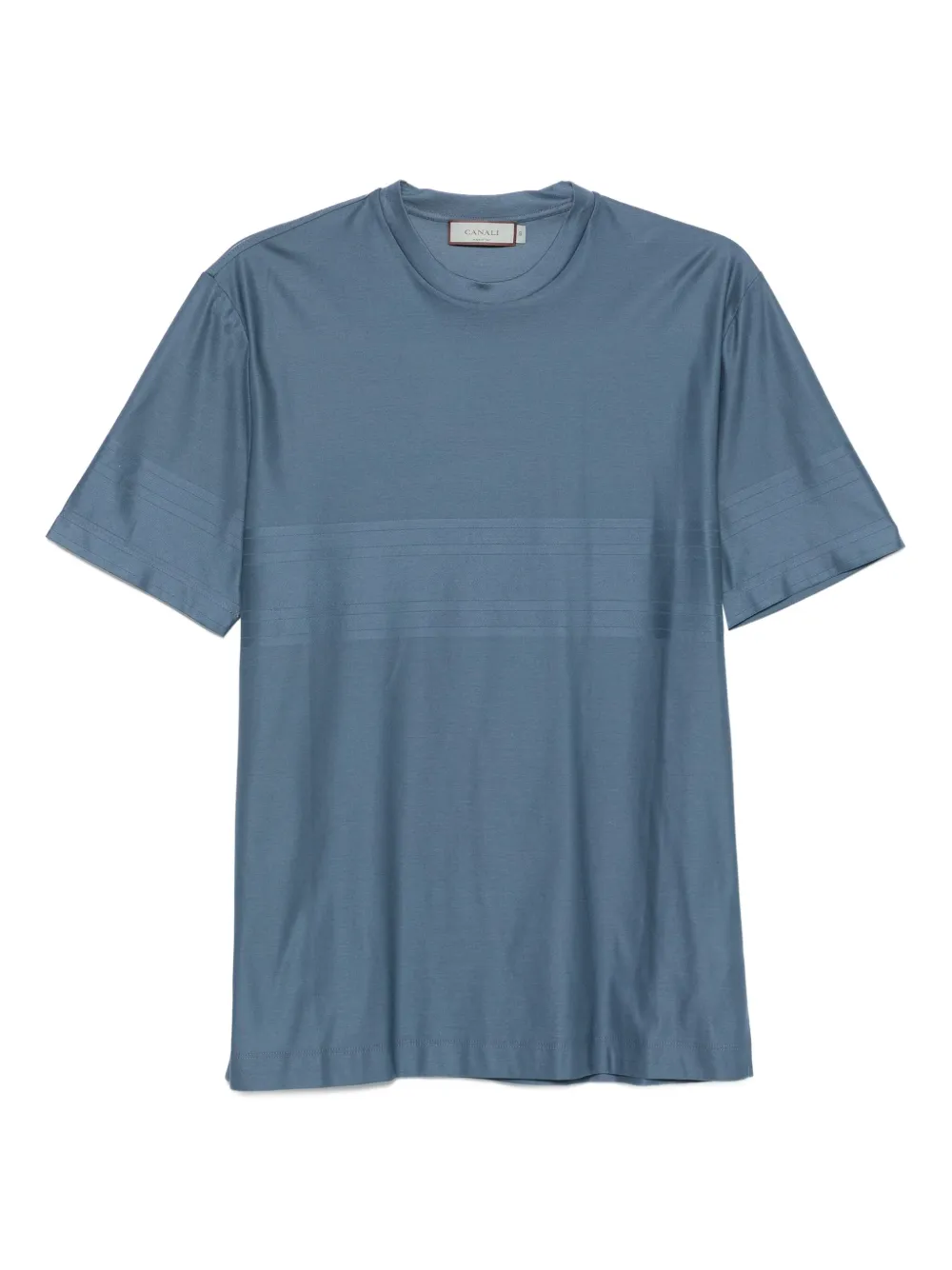 Canali Katoenen jersey T-shirt Blauw