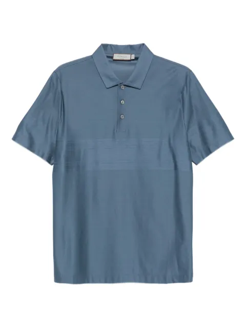 Canali stripe-detail polo shirt