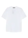 Canali geometric-print T-shirt - White