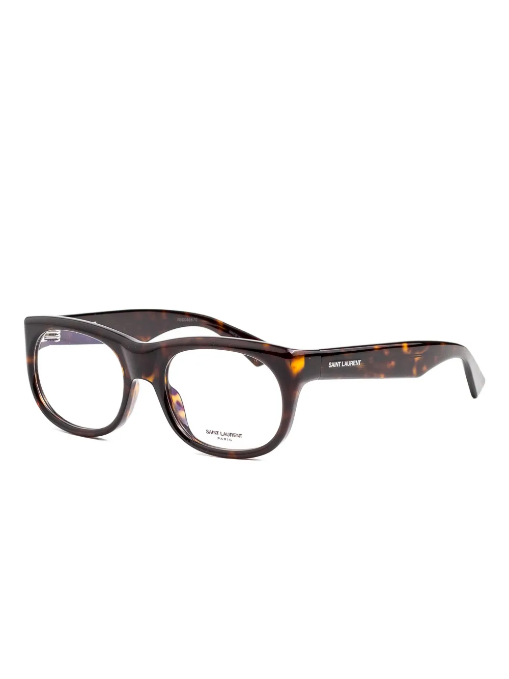 Saint Laurent Eyewear Bril met schildpadschild-design Bruin