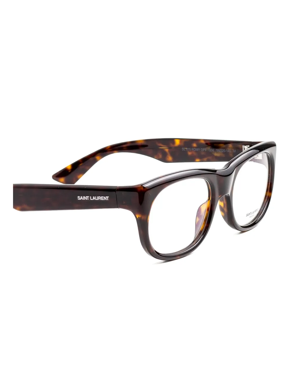 Saint Laurent Eyewear Bril met schildpadschild-design Bruin