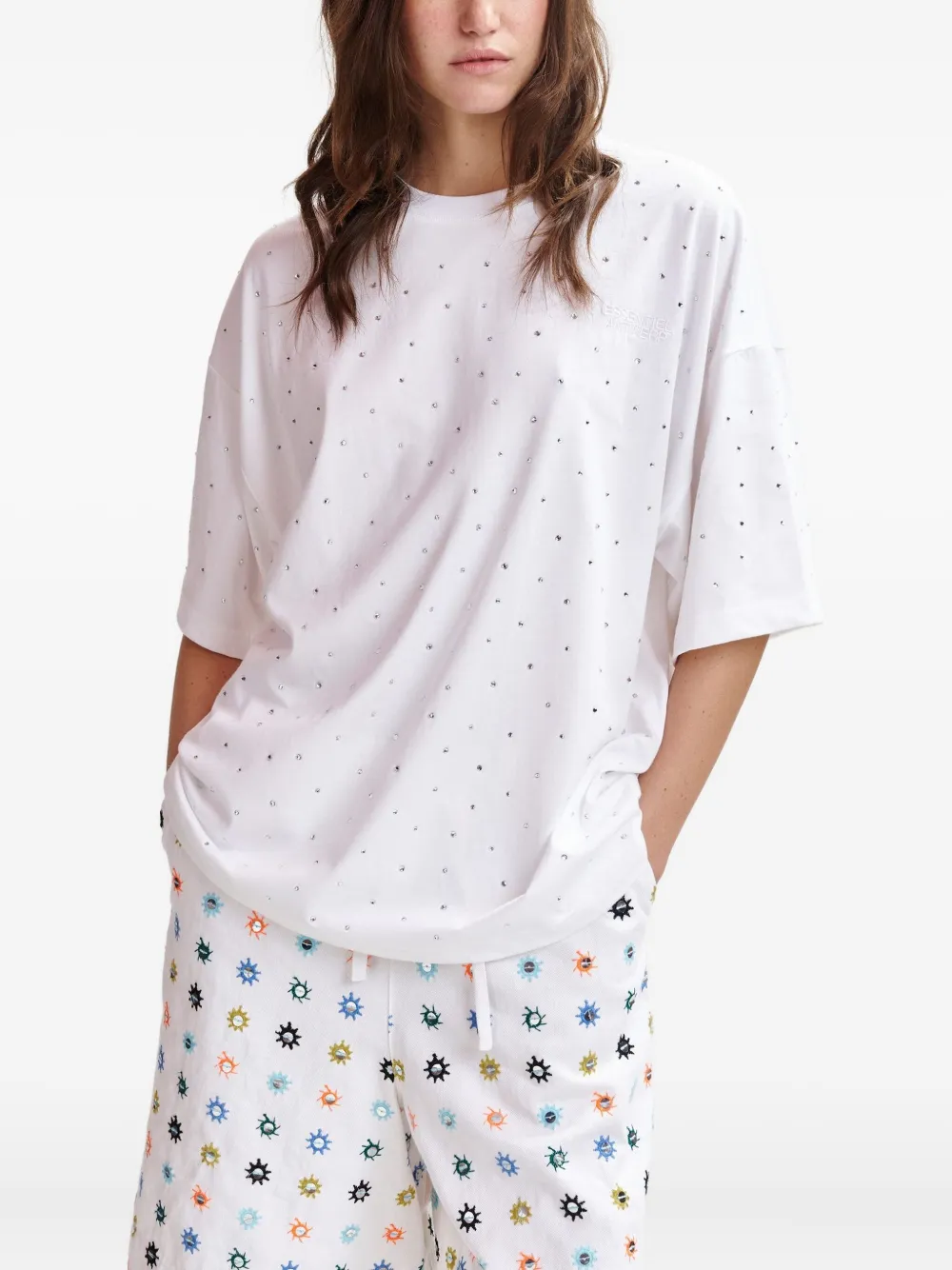 Essentiel Antwerp Ihower T-shirt Wit