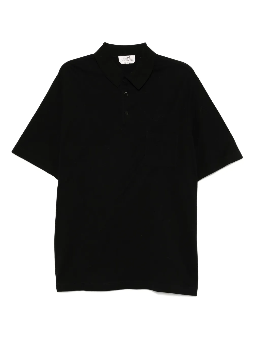 Hermès Pre-Owned cotton polo top | negro | Image 1