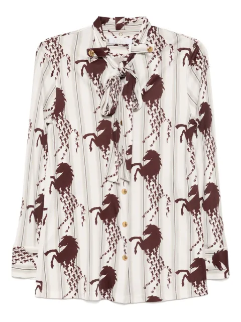 Chloé Pre-Owned horse-printed shirt