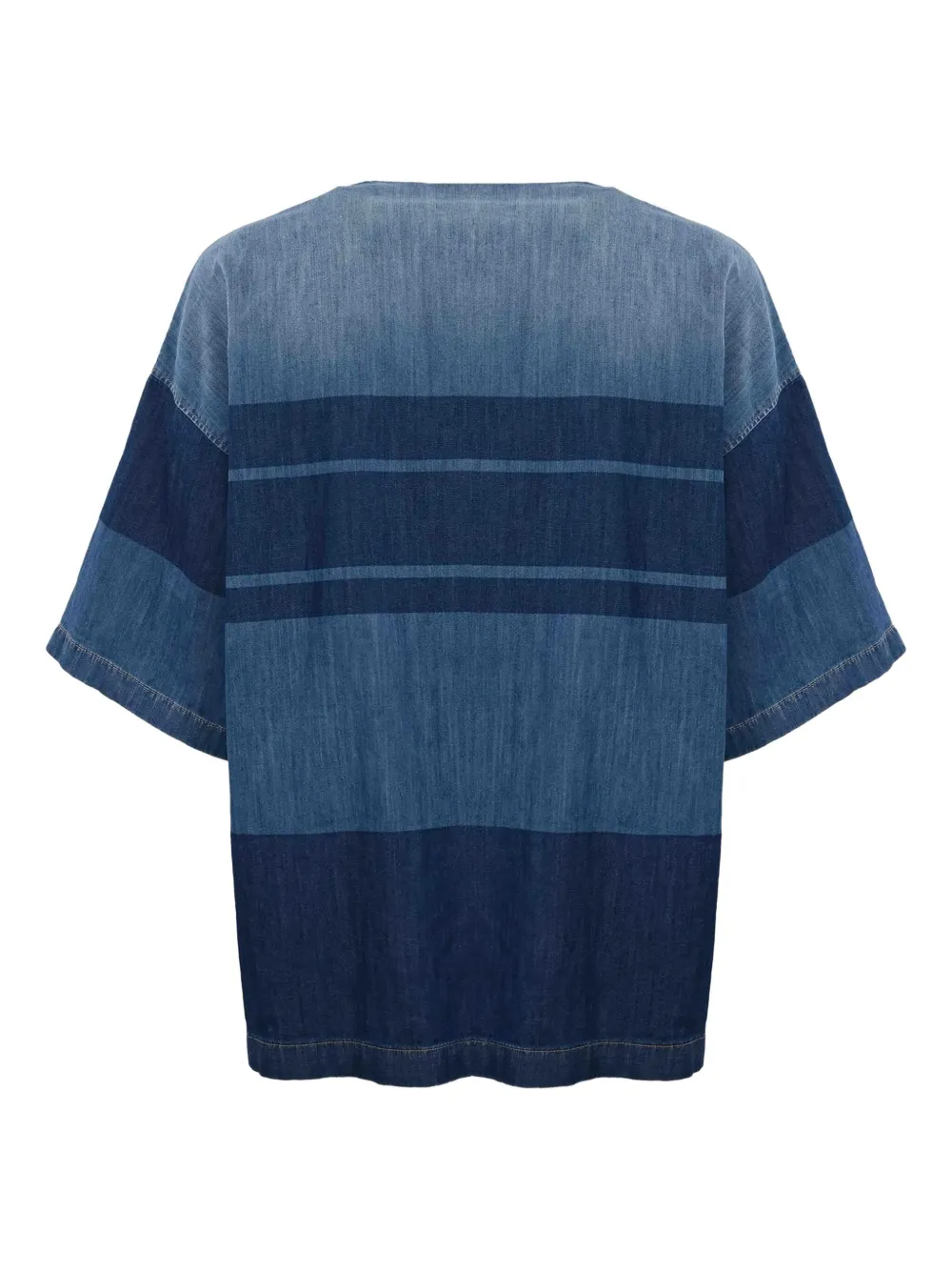DSQUARED2 lace-up denim polo shirt | Image 2