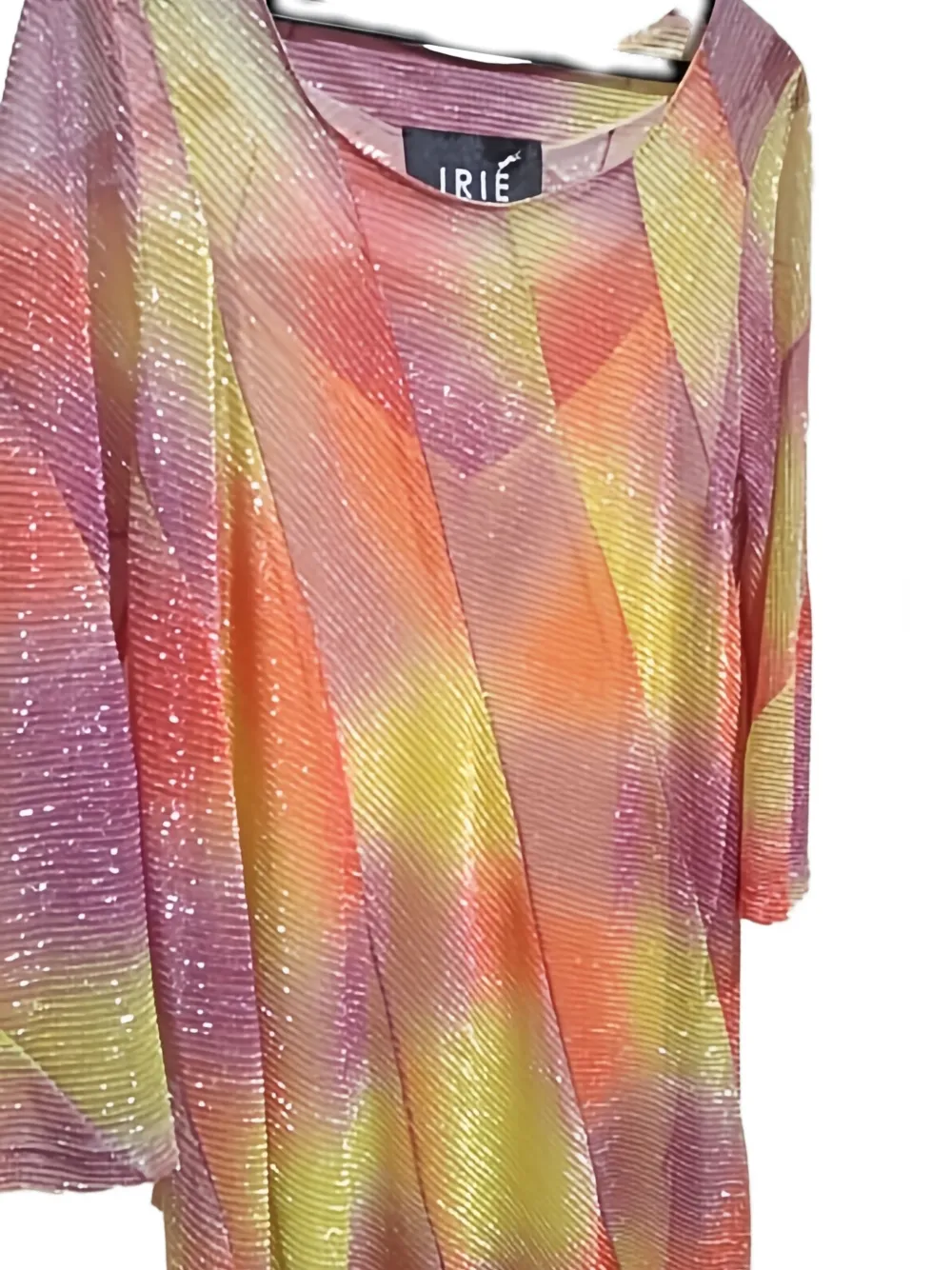 Irie Diagonal-patterned Sequin Dress In Multi