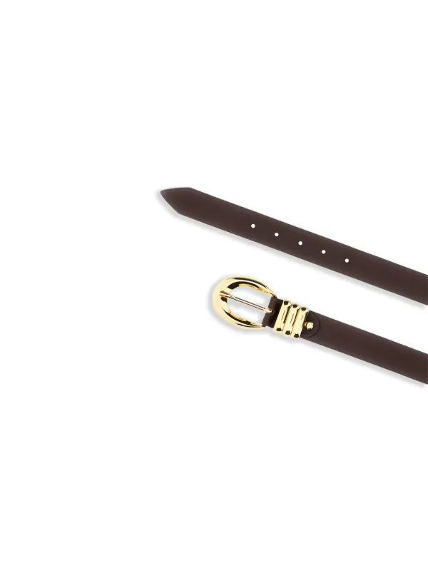 VIP【関税送料無料】希少 FEDERICA TOSI BROWN LEATHER BELT Federica Tosi Buckled Leather Belt | Brown | FARFETCH JO