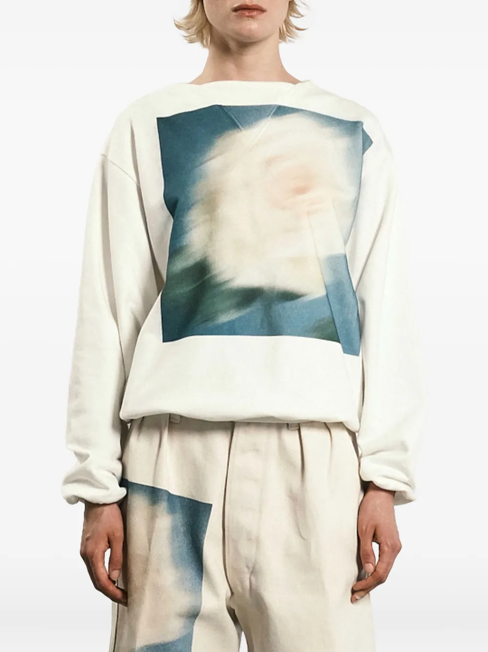 graphic-print sweatshirt