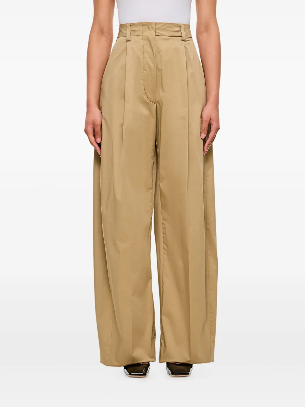 THELATEST pleated wide-leg trousers | Neutrals | Image 1