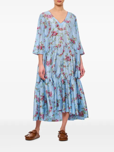 Pero floral-print tiered dress
