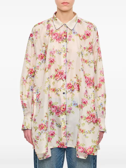 Pero floral-print long-sleeve shirt