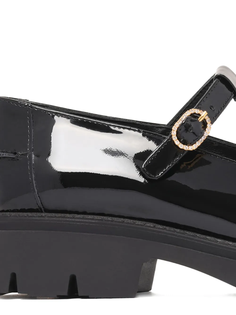 amato daniele leather ballet flats Black