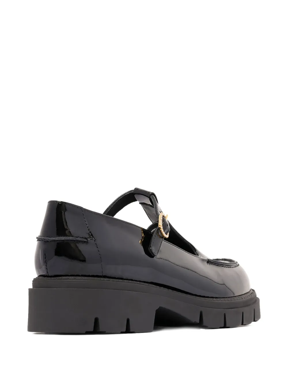 amato daniele leather ballet flats Black