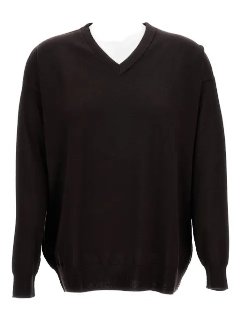 HIRA V-neck ribbed sweater