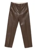 Nanushka crease-seam trousers - Brown