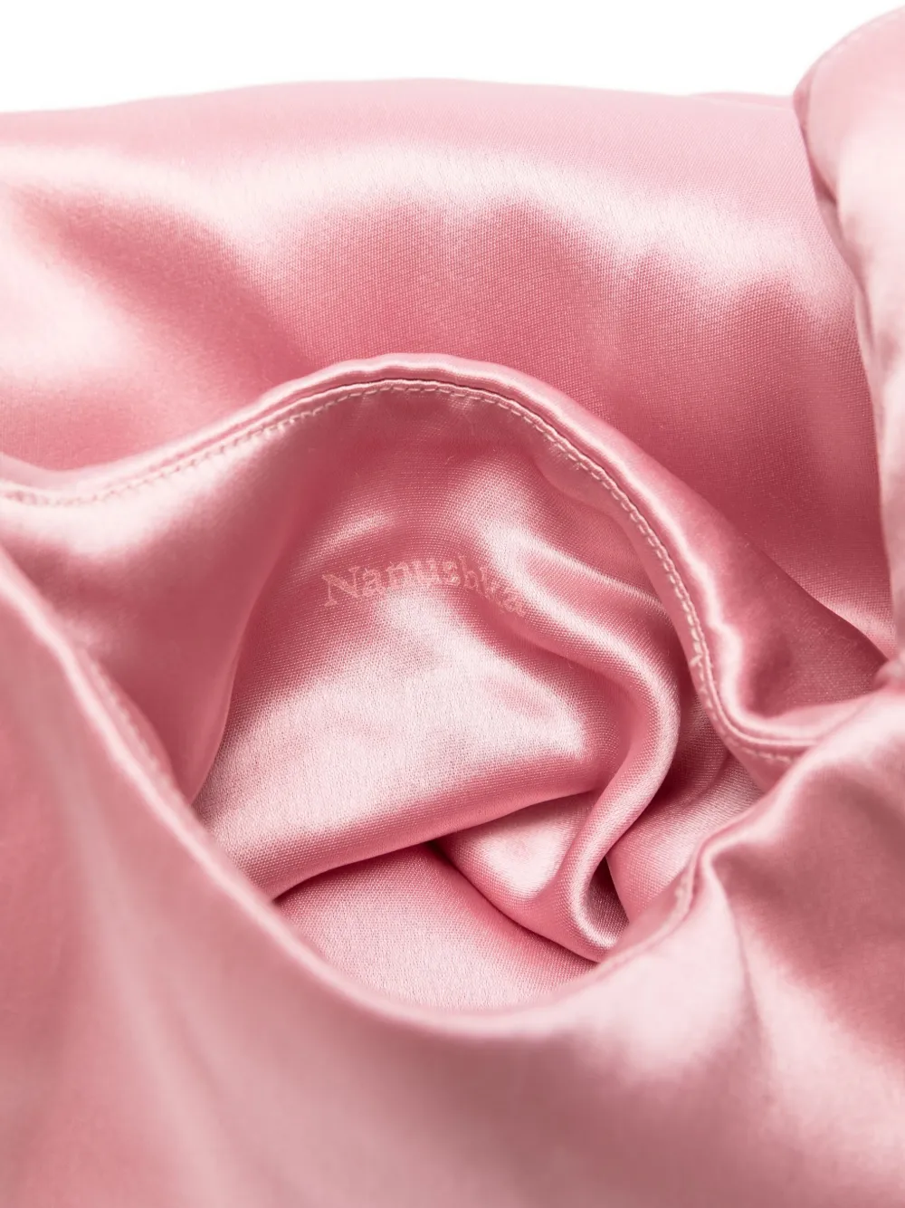 Nanushka Jen satin tote bag Roze