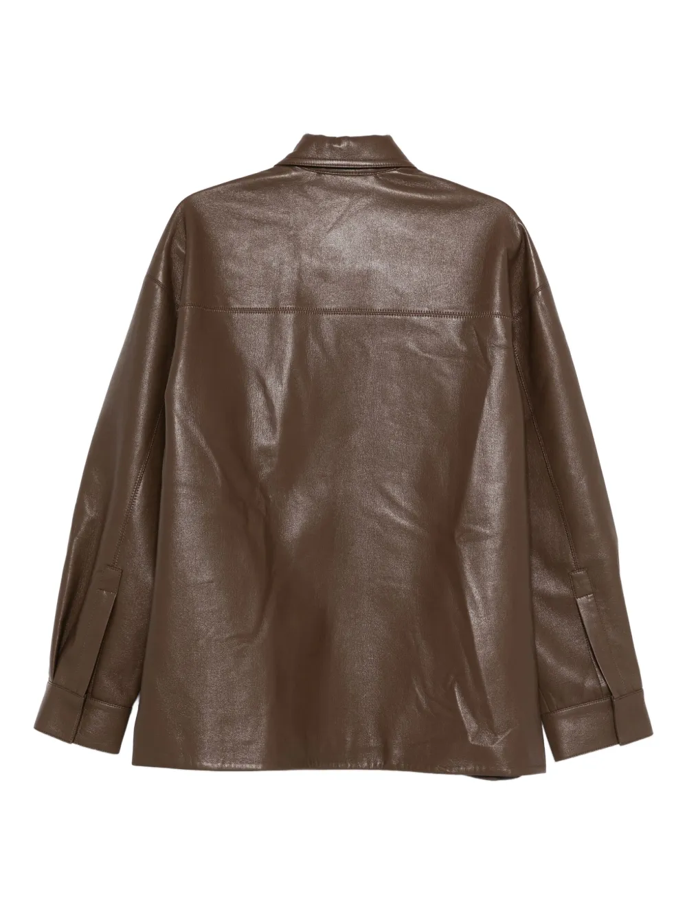 Nanushka flap-pocket overshirt | Leather Jackets | Image 2