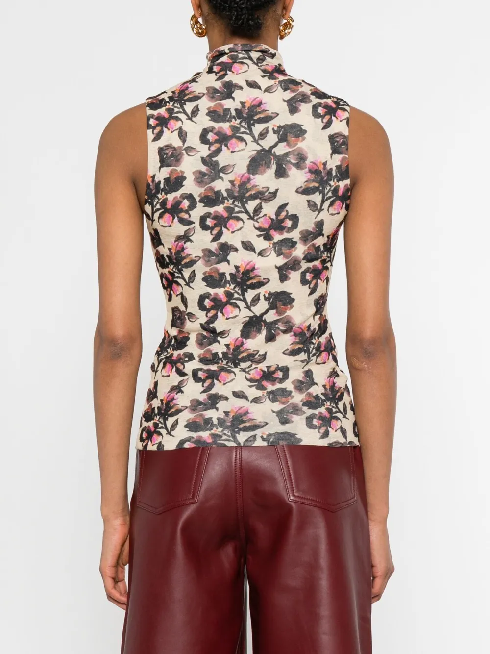 Nanushka Coltrui met bloemenprint Beige