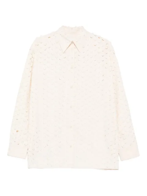 Nanushka cut-out collared shirt