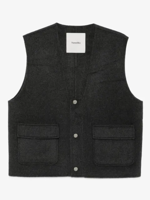 Nanushka gilet à coupe crop