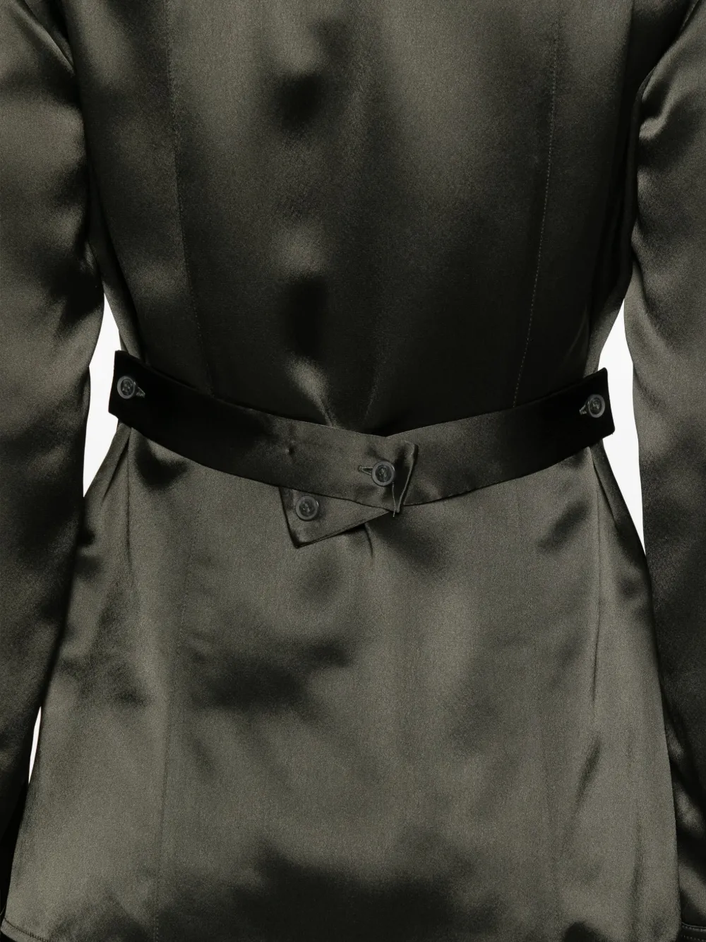 Nanushka Nathalie getailleerde blouse Groen