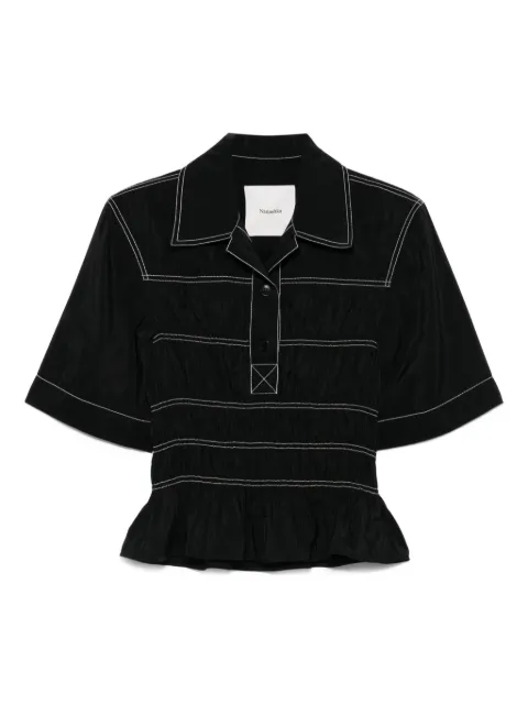 Nanushka smocked-detail shirt