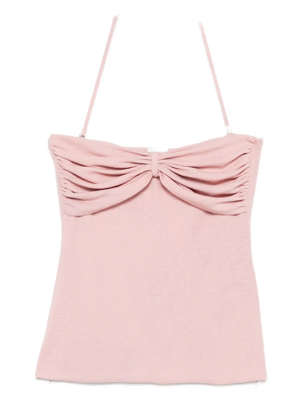 Nanushka Draped-detail Top In Pink