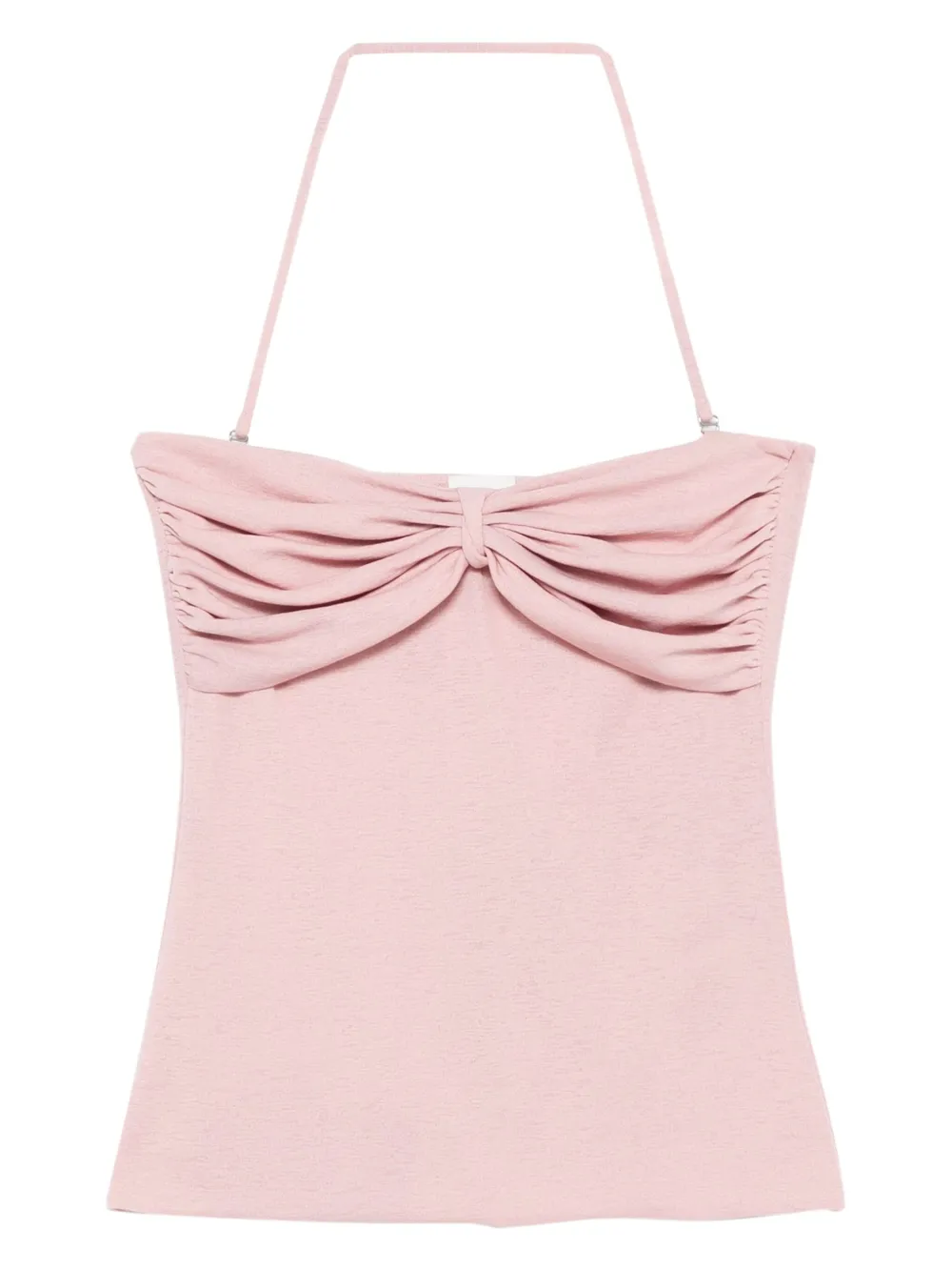 Nanushka draped-detail top Roze
