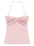 Nanushka draped-detail top - Pink