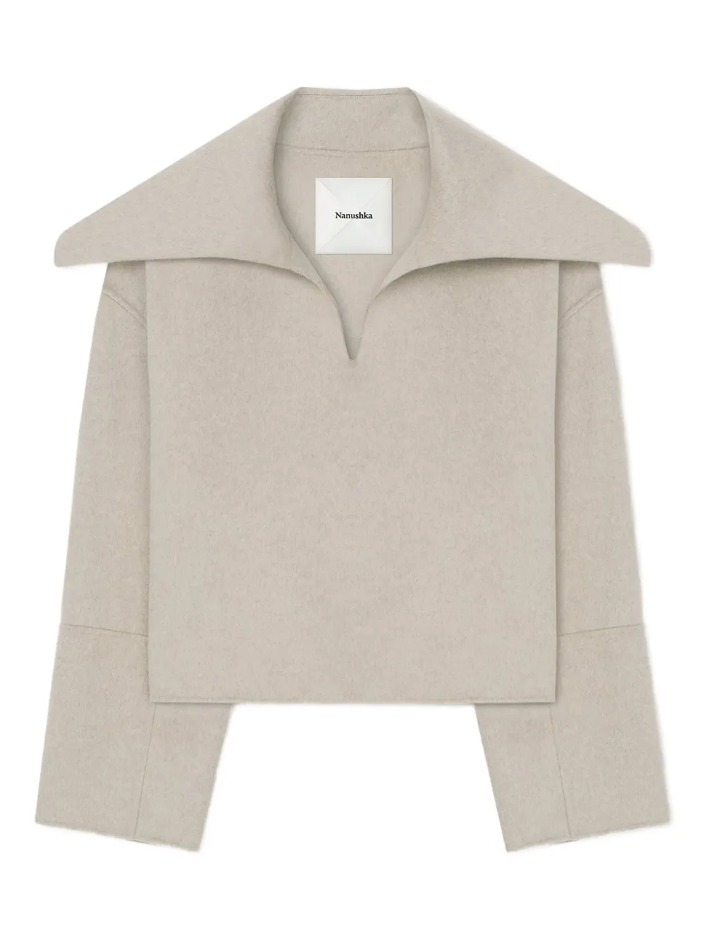 Nanushka Maxe pilgrim-collar sweater | Neutrals | Image 1