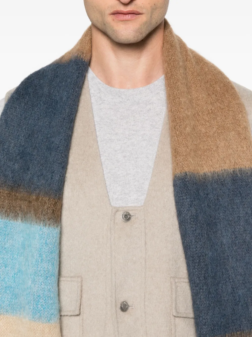 Nanushka Flap-pockets Cropped Gilet In Neutral